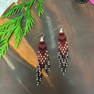 Elegant Beaded Dangle Earrings